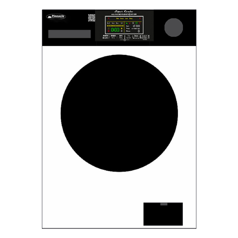 Super Combo Washer-Dryer <br> XL 18 lbs Arctic Vortex WHITE/Black