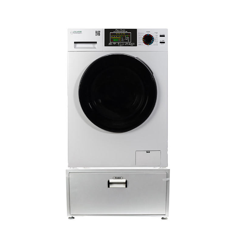 Super Combo Washer Dryer White 2021 + Laundry Pedestal (with Drawer)	