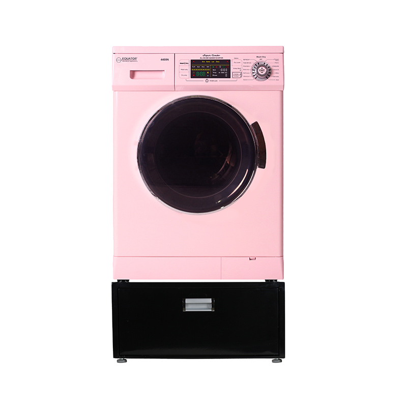 Super Combo Washer Dryer Pink 2020 + Laundry Pedestal (with Drawer)	