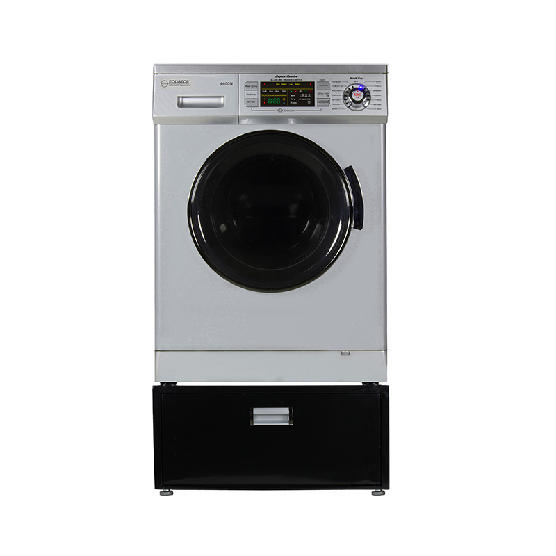 Super Combo Washer Dryer Silver 2020 + Laundry Pedestal (with Drawer)	
