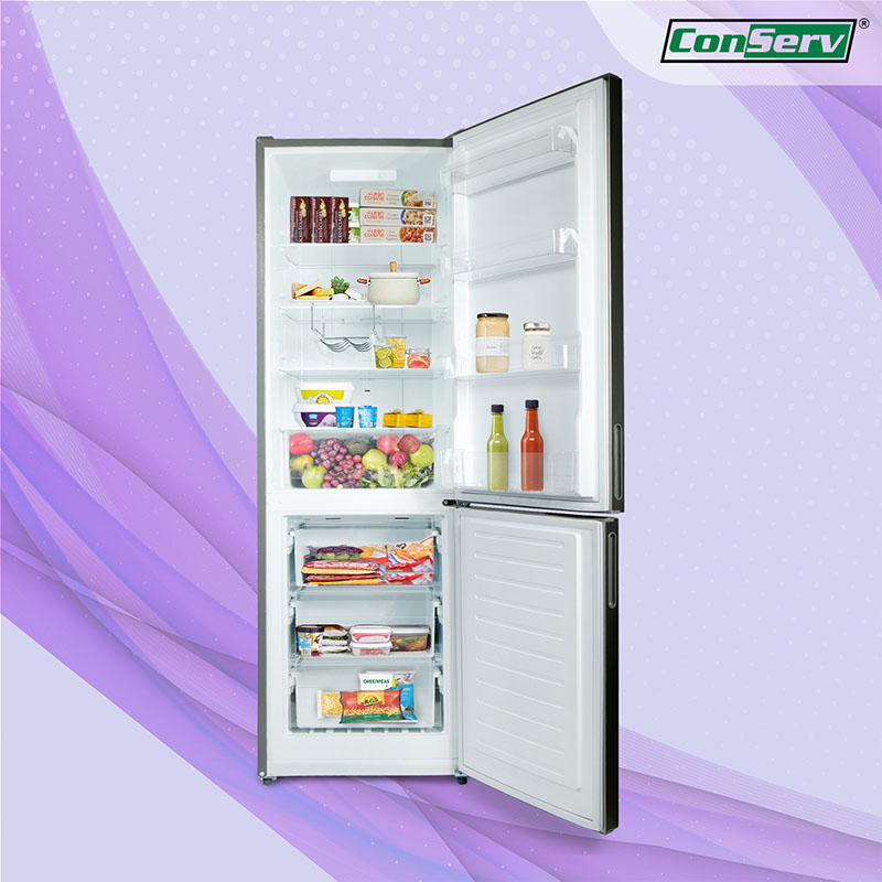 Conserv 24 inch Wide 10.8 cu.ft.Bottom Freezer Refrigerator Stainless