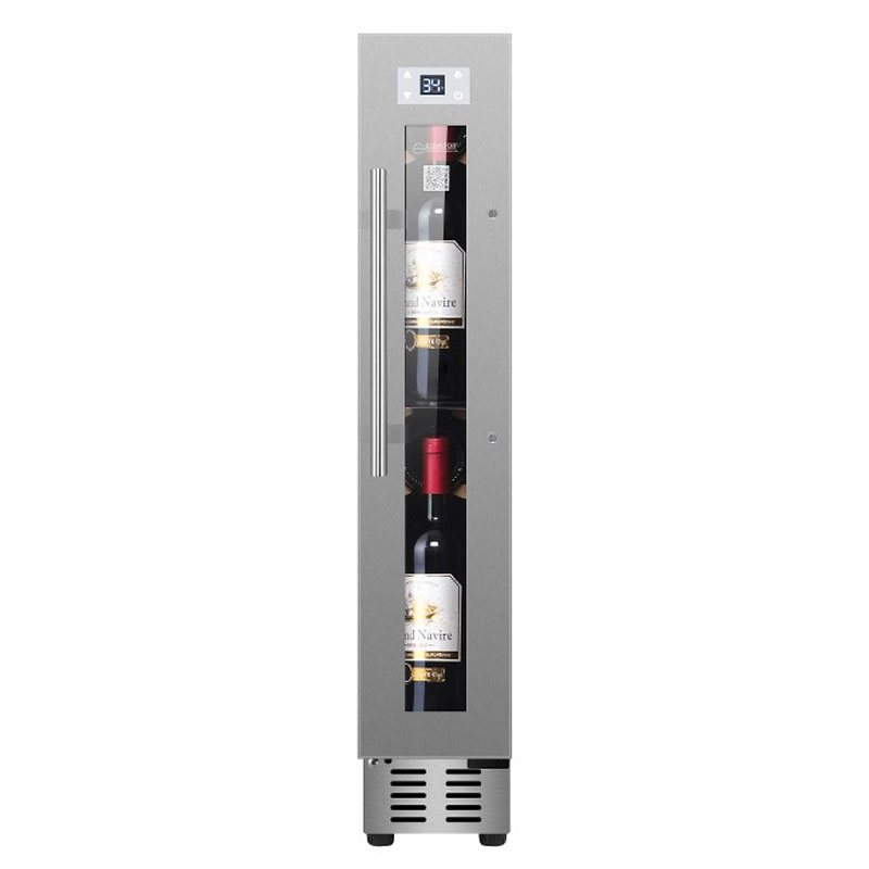 Equator 9-Bottle Stainless Wine Refrigerator Single Temperature Zone Freestanding/ Built In