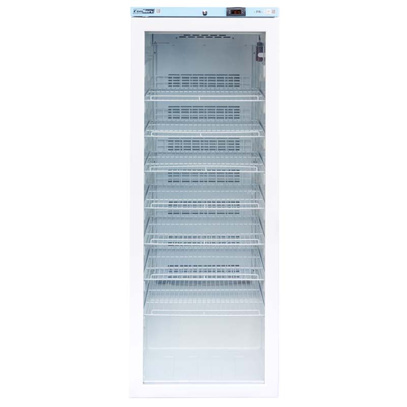 Conserv 12.7 cu.ft White Commercial Refrigerator with Glass Door and Temperature Alarm