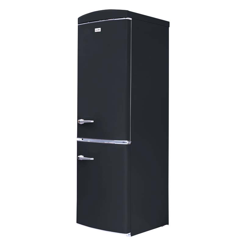 Conserv 10.7 cu. ft. Bottom Mount Retro Refrigerator in Black