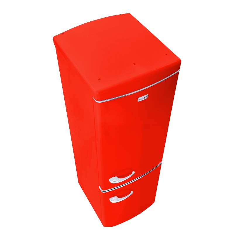 Conserv 10.7 cu. ft. Bottom Mount Retro Refrigerator in Red