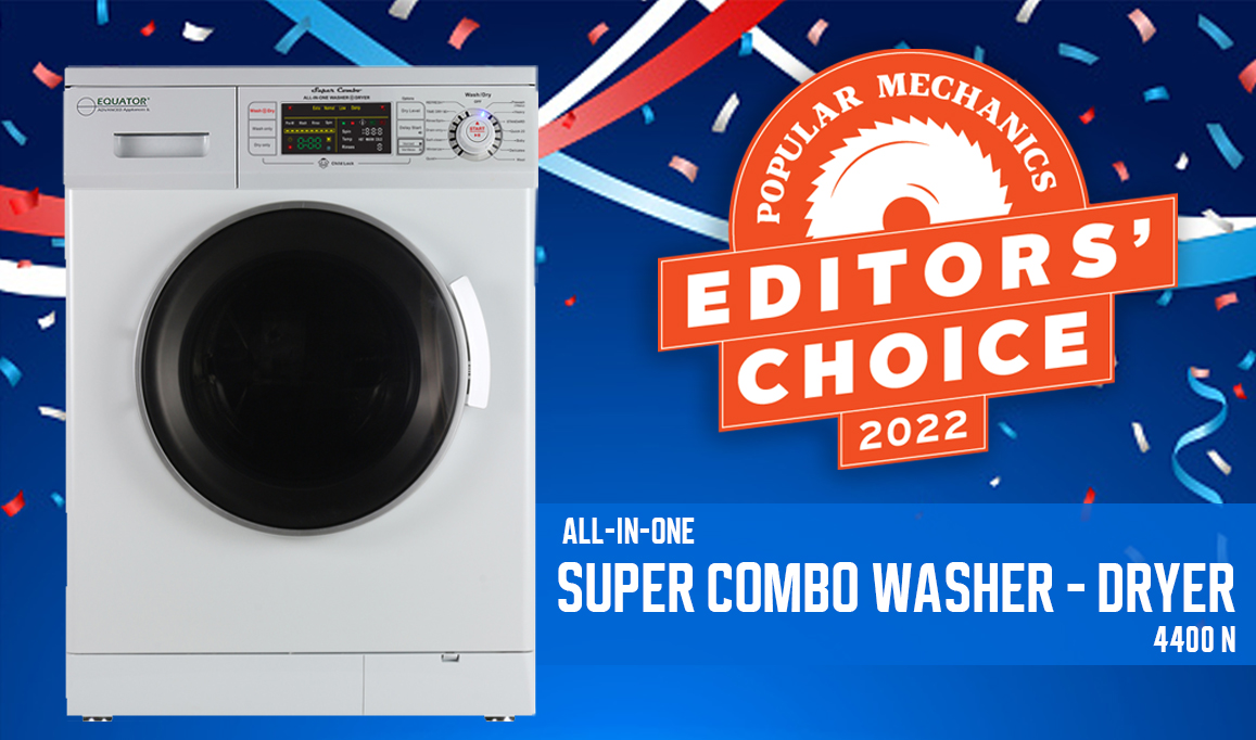 Equator Super Combo Washer Dryer 4400N Wins Popular Mechanics Award