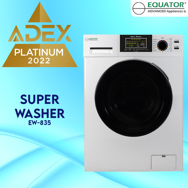 Equator Advanced Appliances EW 835 Super Washer Awarded Prestigious ADEX Platinum Distinction