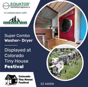 Equator's Best Selling Super Combo Washer Dryer Featured at the Colorado Tiny House Festival