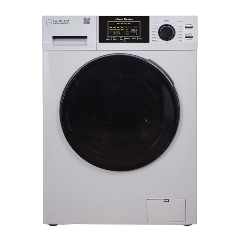 Equator 1.6 cu.ft./15 lbs White 110V Front load Washer 15 programs + Pet Cycle