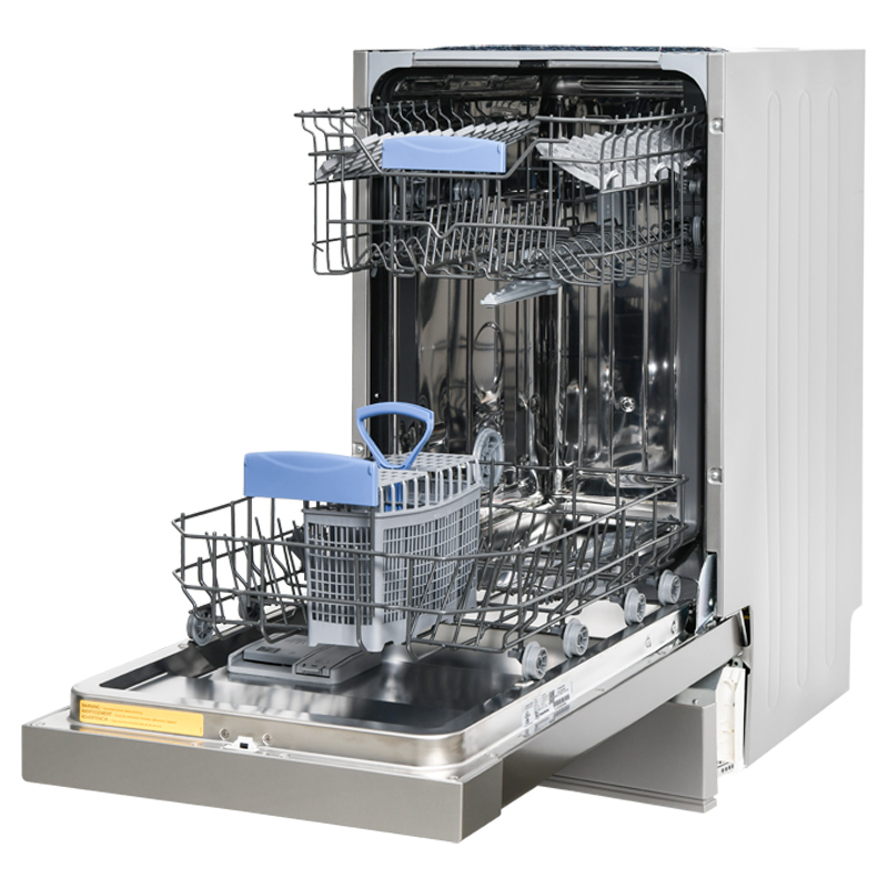 Pinnacle 18 Inches Built-In Dishwasher 8 Place Settings & 8 Wash Programs in (Silver)