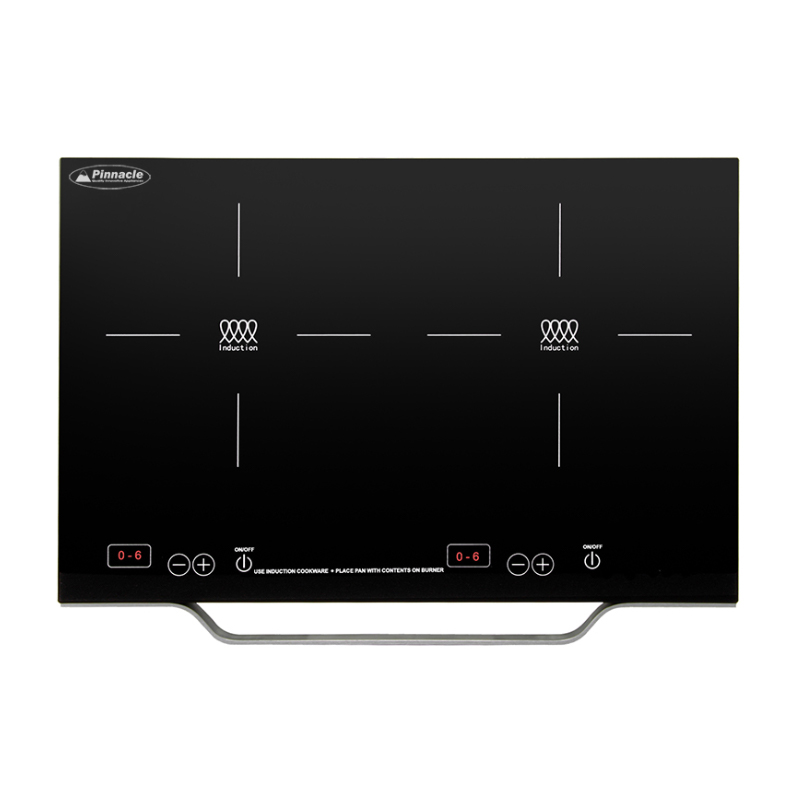 Portable Induction Cooktop - Dual burners, 6 heat levels