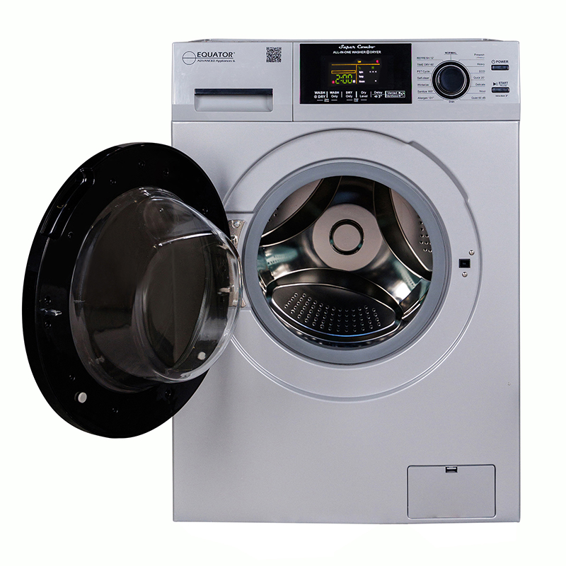 Equator 1.62 cu.ft./15 lbs All in One Combo Washer Dryer with Pet Cycle in White