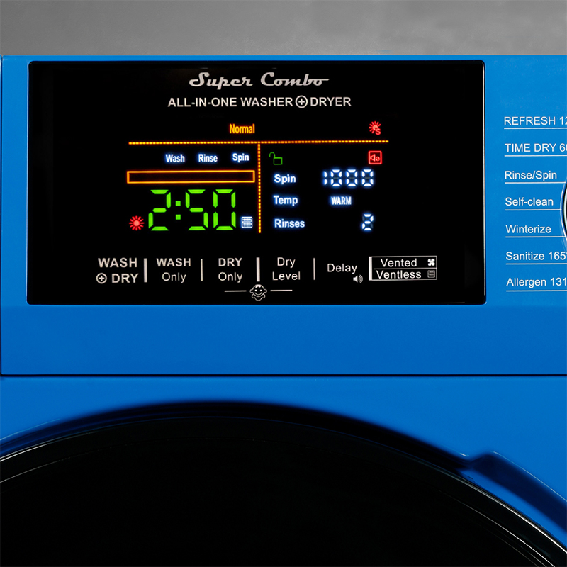 Equator Super Combo Washer-Dryer Blue <br> EZ 5500 CV