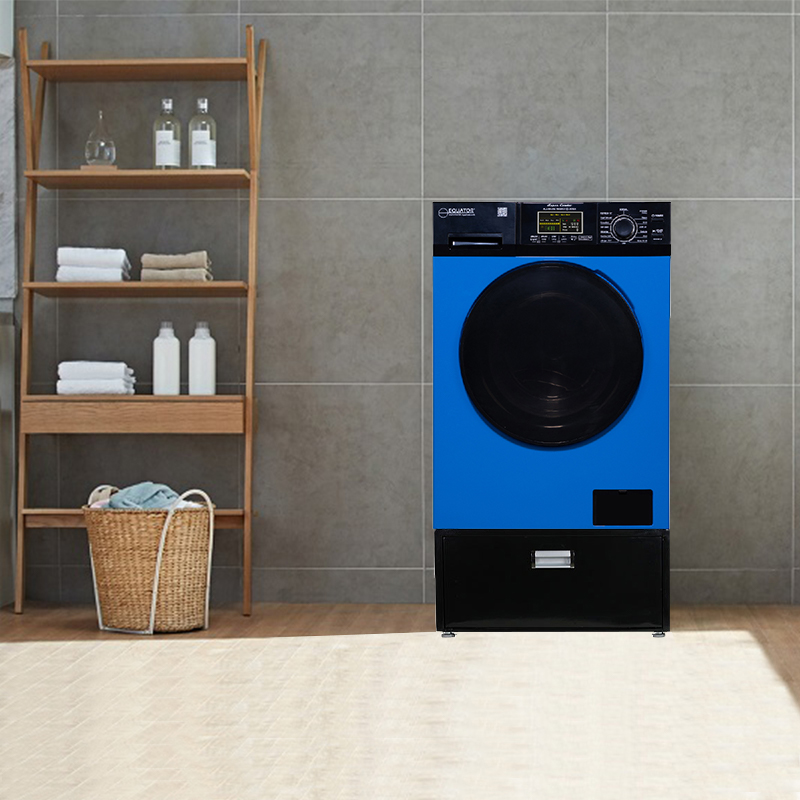 Super Combo Washer Dryer Blue/Black 2021 + Laundry Pedestal (with Drawer)	