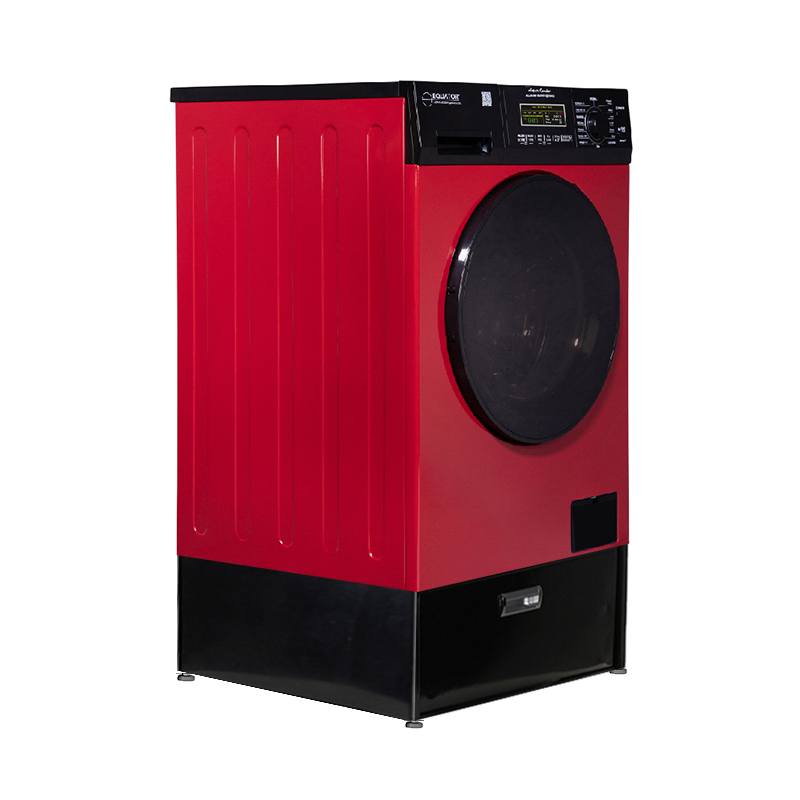 Super Combo Washer Dryer Red Fall2021 + Laundry Pedestal (with Drawer)	
