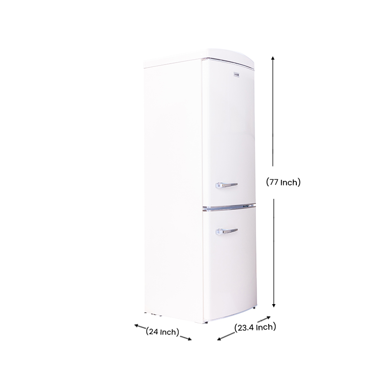Conserv 10.7 cu. ft. Bottom Mount Retro Refrigerator in Cream