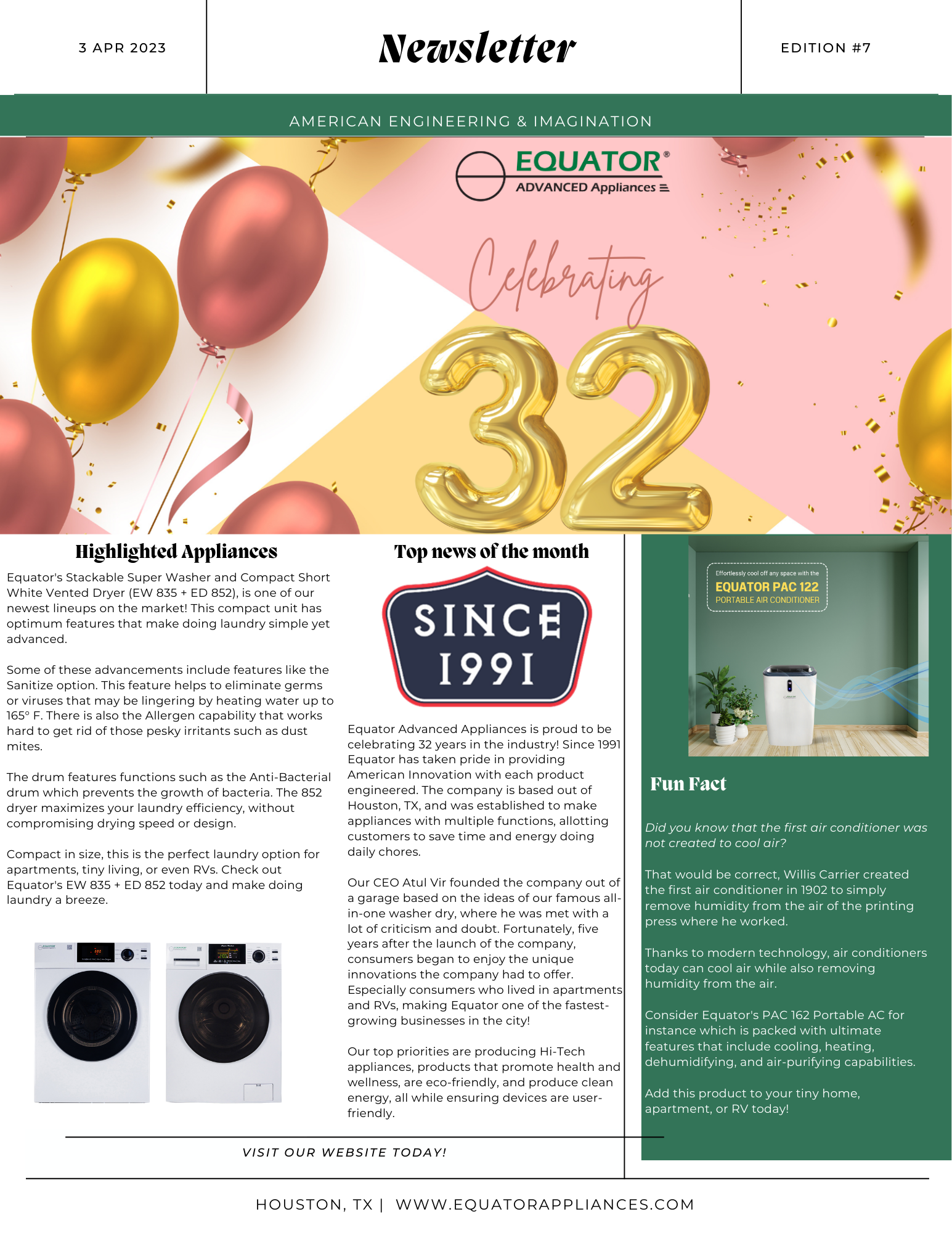 Equator Newsletter - April 2023