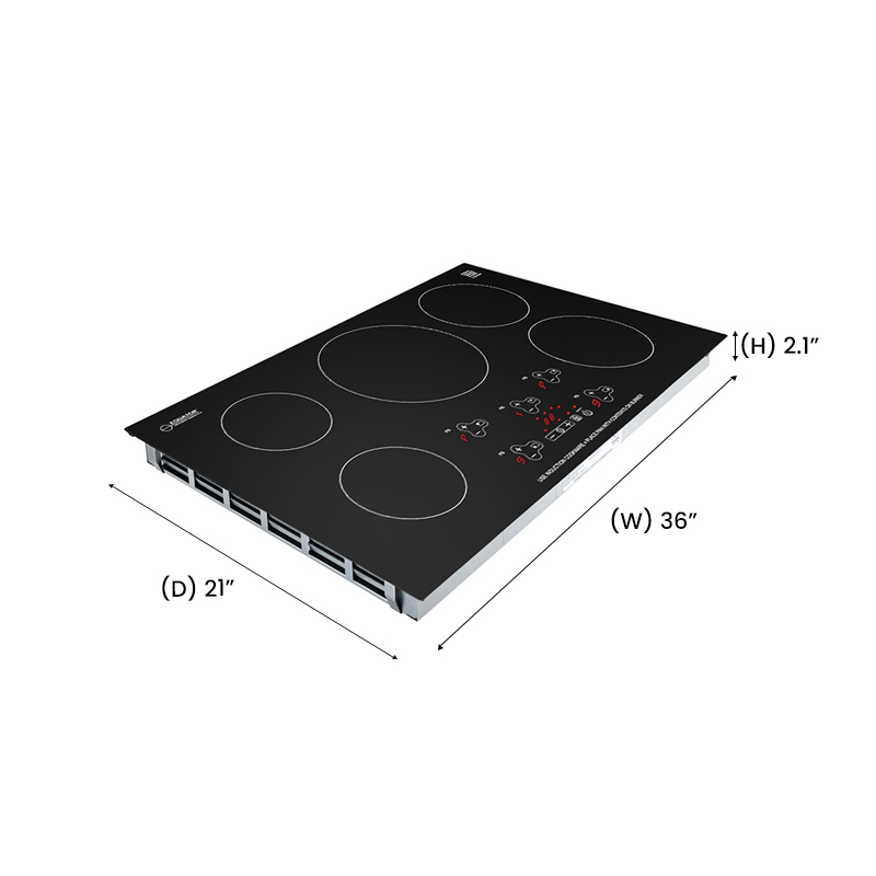 36 Inch Built-In Induction Cooktop