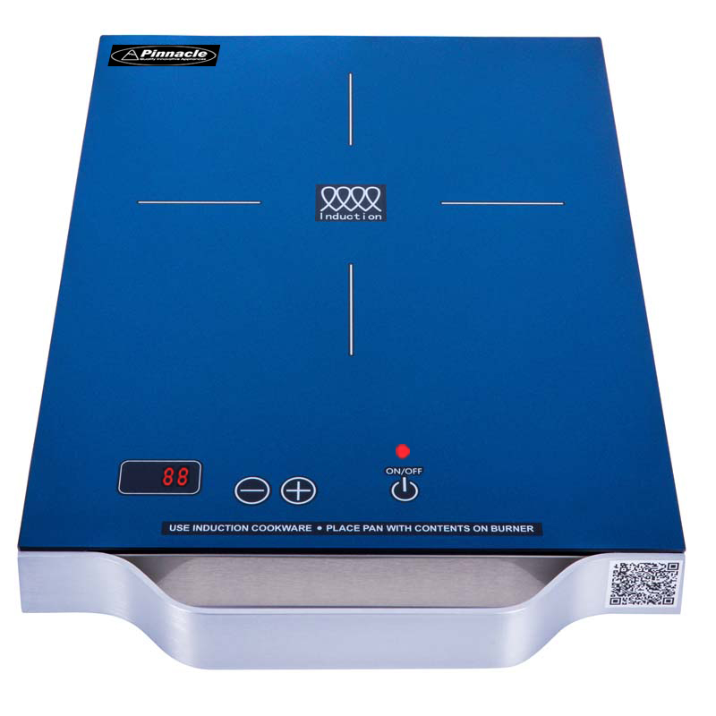11 inch Portable Single Burner Induction Cooktop with Handle Blue