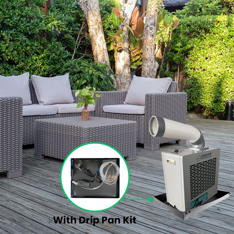 Outdoor Air Conditioner + Drip Pan Kit