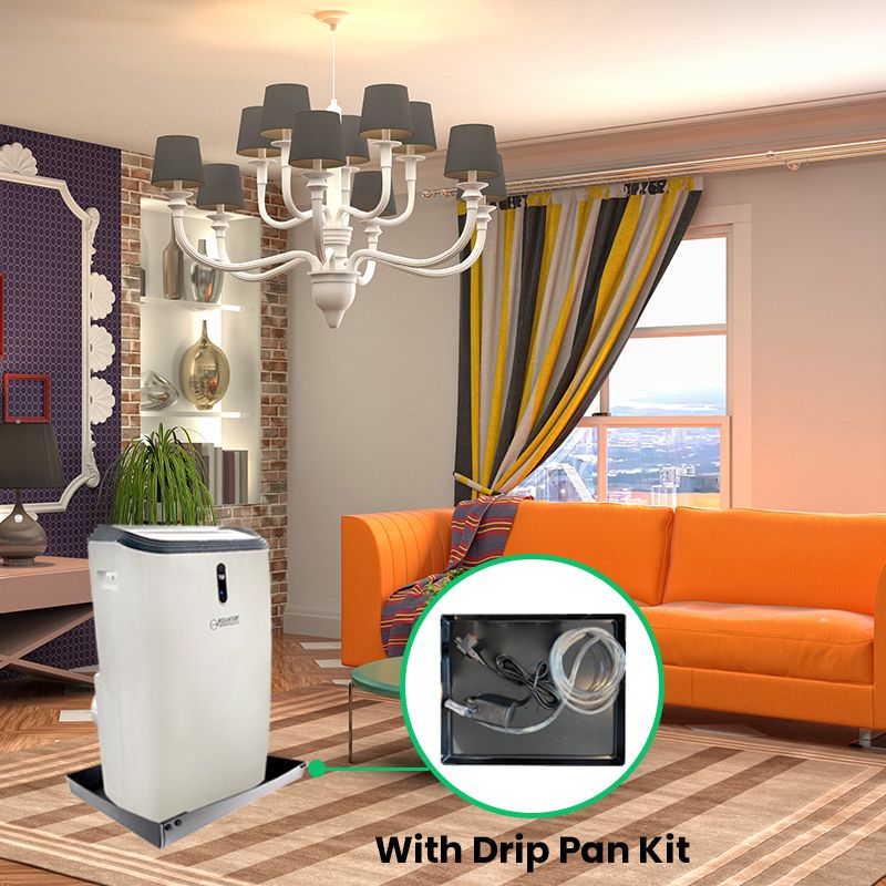  Portable Air Conditioner with Remote Control + Drip Pan Kit