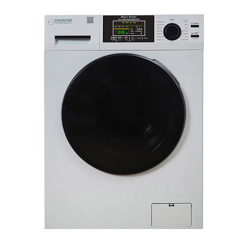 Equator 0 Clearance Compact 110V Ventless 1.62cf/15lbs Sani Combo Washer Dryer in White