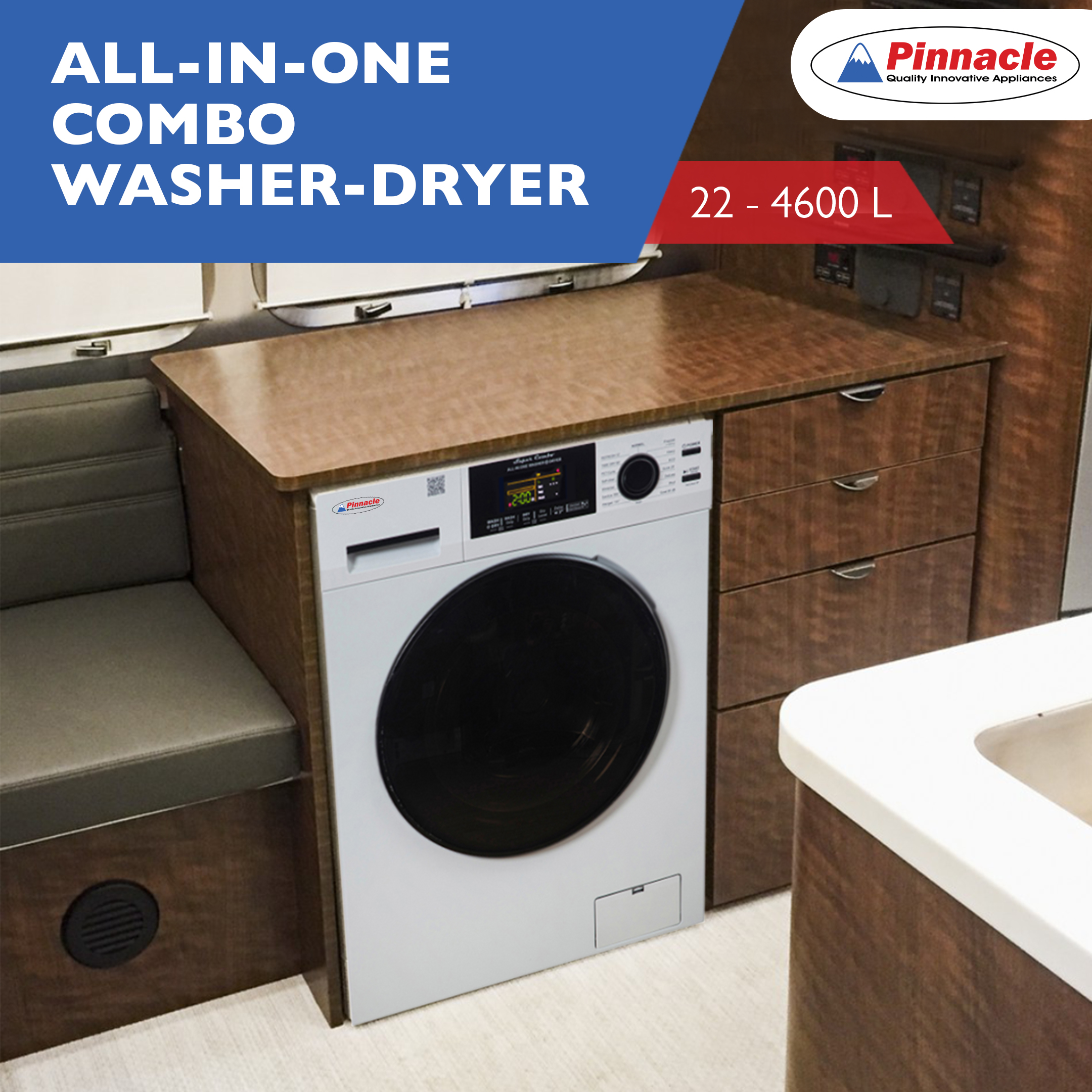 Pinnacle Set To Launch Innovative, RV-Ready All-In-One Combo Washer-Dryer