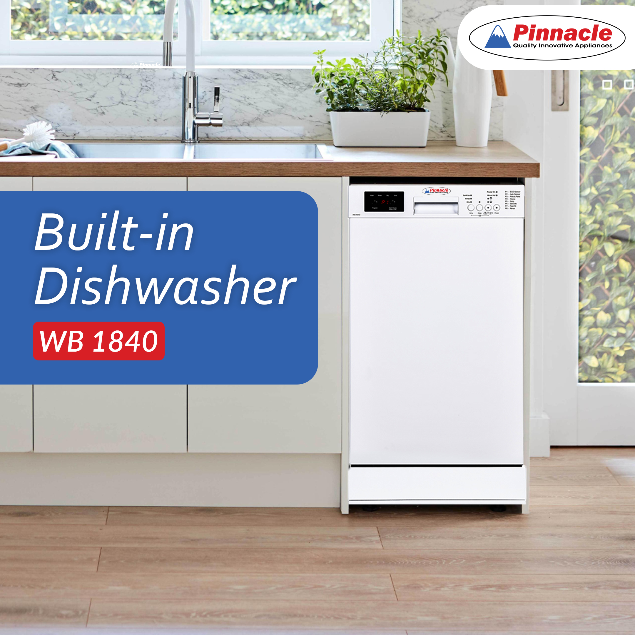 Pinnacle Combos Introduces the Pinnacle 18-Inch Built-In Dishwasher:  A Perfect Blend of Efficiency and Versatility