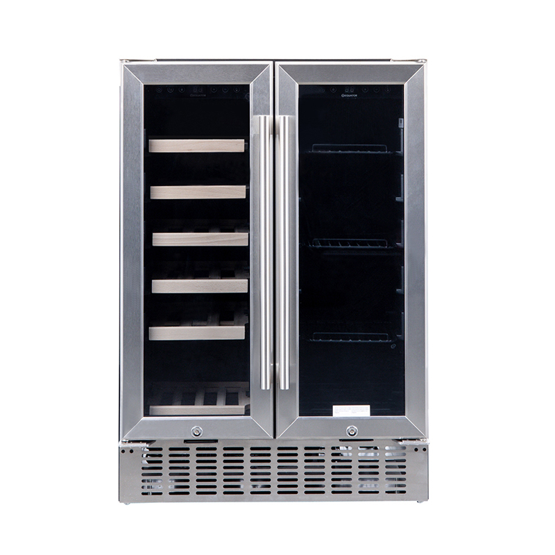 Equator 19-Bottle Black Wine Refrigerator Dual Temperature with Charcoal Filteration
