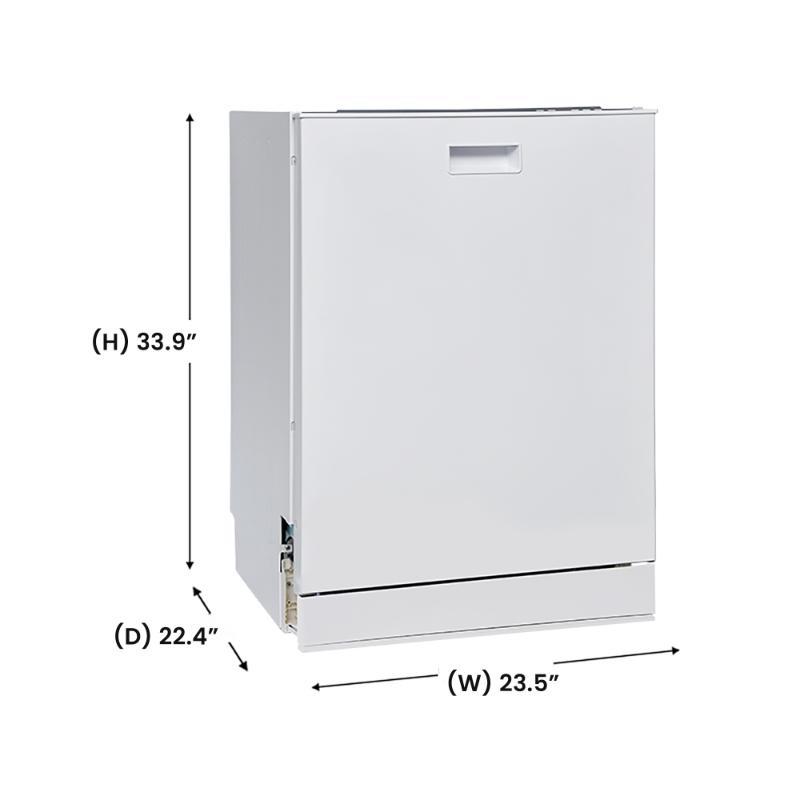 Equator 24 in Dishwasher 15 place QUIET 110V E-Star ADA+3/4 HP Garbage Disposer					