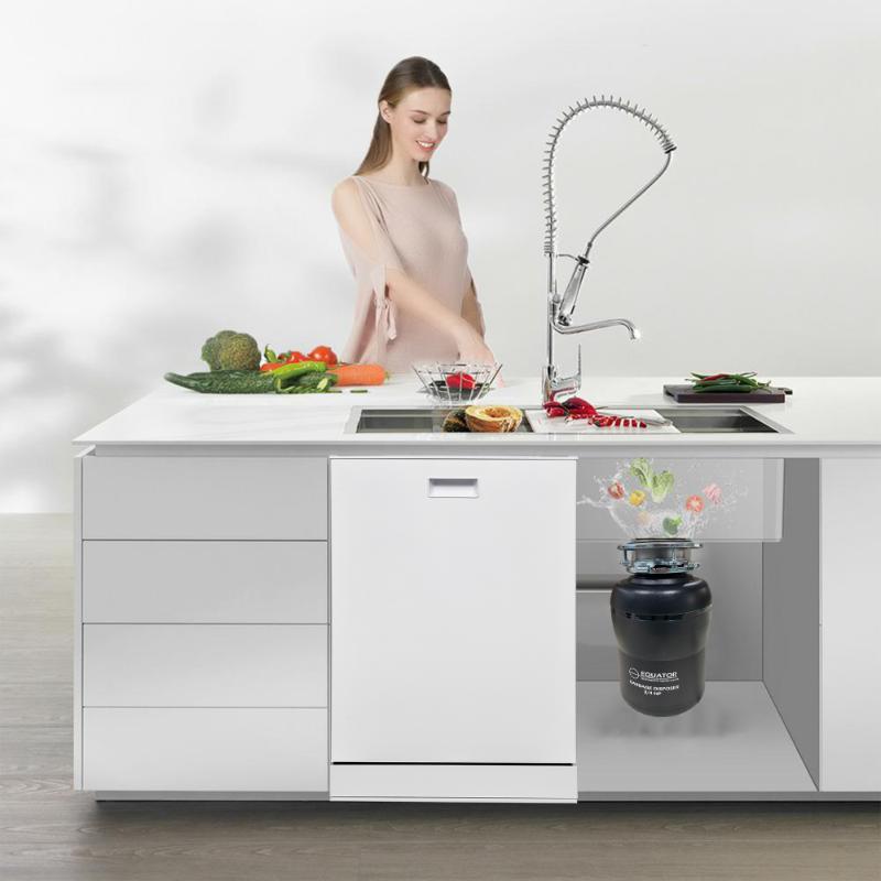 Equator 24 in Dishwasher 15 place QUIET 110V E-Star ADA+3/4 HP Garbage Disposer					