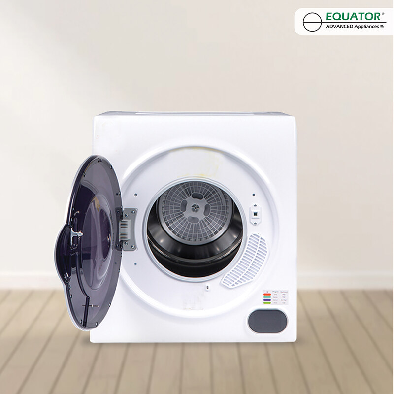Galaxy Compact Vented Sensor Dryer 3.5cf/13lbs 110V Bottom control DIGITAL White