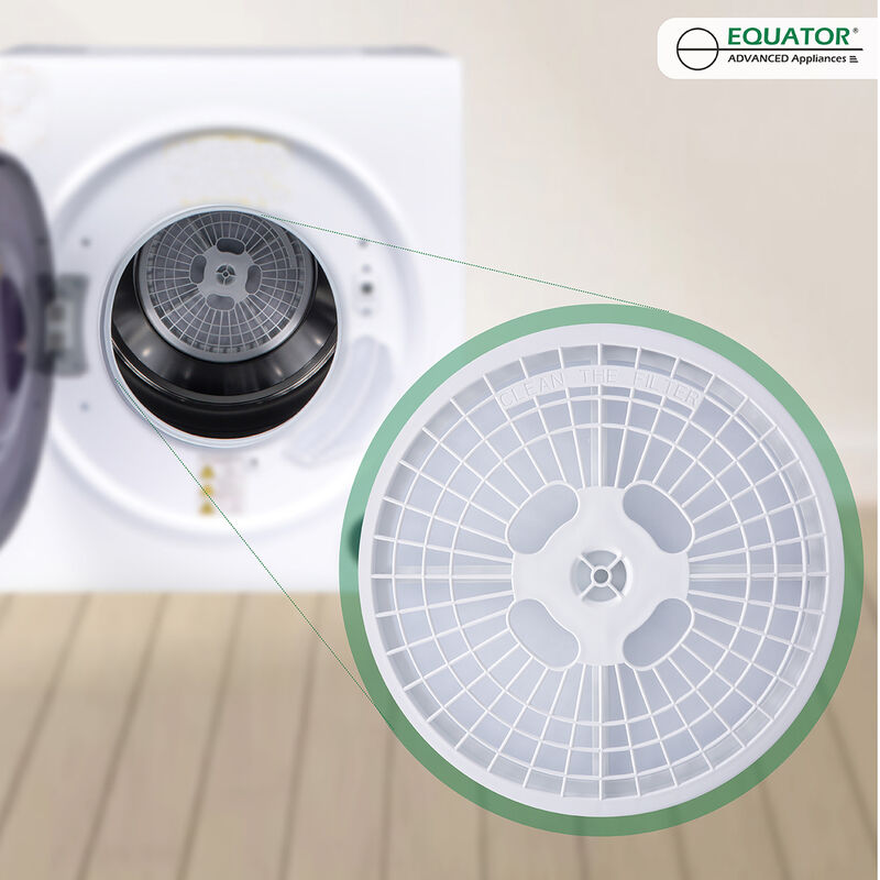 Galaxy Compact Vented Sensor Dryer 3.5cf/13lbs 110V Bottom control DIGITAL White