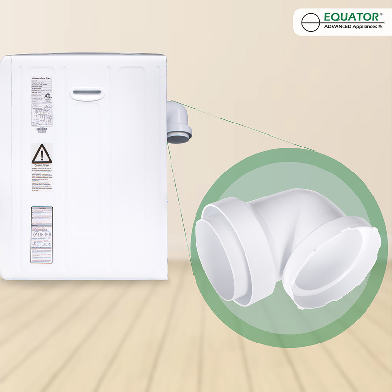Galaxy Compact Vented Sensor Dryer 3.5cf/13lbs 110V Bottom control DIGITAL White