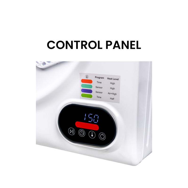 Galaxy Compact Vented Sensor Dryer 3.5cf/13lbs 110V Bottom control DIGITAL White