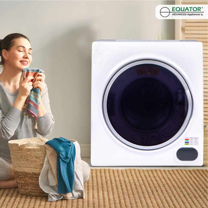 Galaxy Compact Vented Sensor Dryer 3.5cf/13lbs 110V Bottom control DIGITAL White