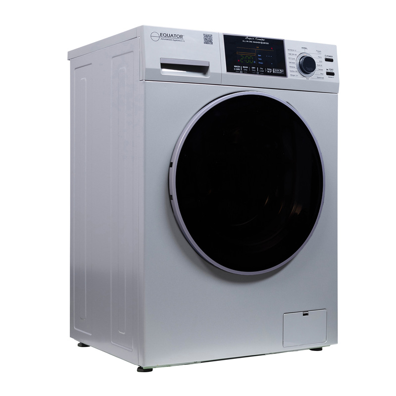 Equator 1.62 cu.ft./15 lbs All in One Combo Washer Dryer set with Pet Cycle in White appliances washer and dryer	machine