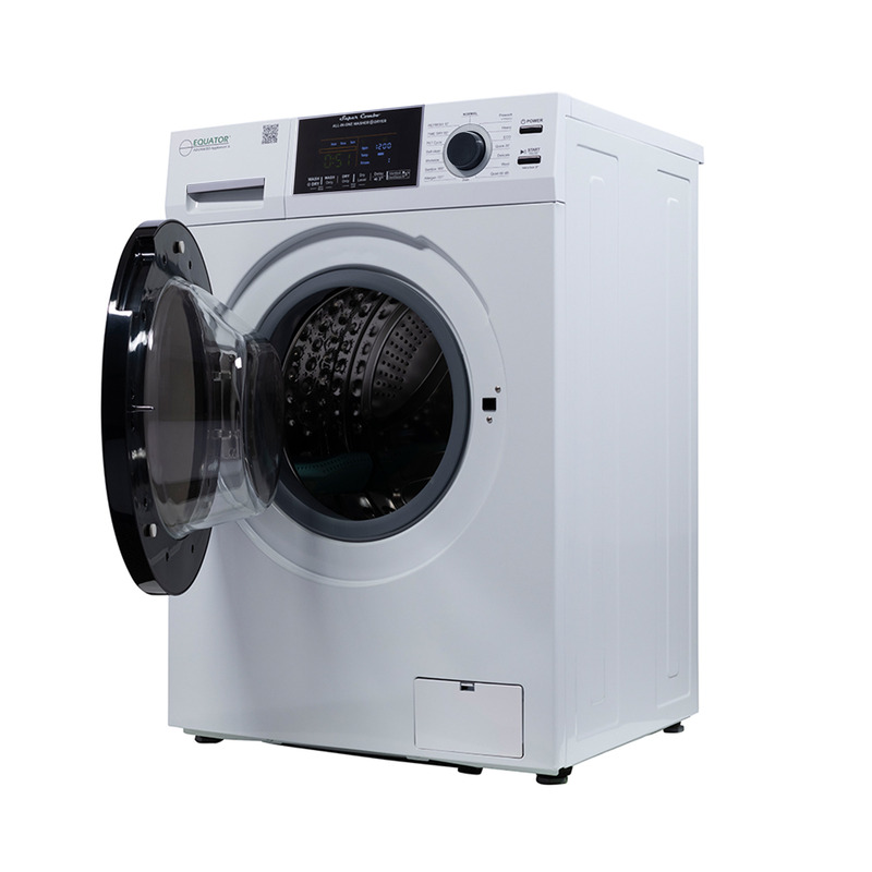 Equator 1.62 cu.ft./15 lbs All in One Combo Washer Dryer set with Pet Cycle in White appliances washer and dryer	machine