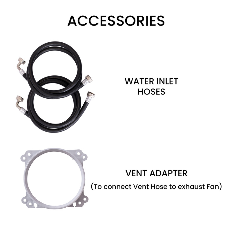 Equator 1.62 cu.ft./15 lbs All in One Combo Washer Dryer set with Pet Cycle in White appliances washer and dryer	machine