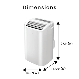 Equator 16000Btu PORTABLE AIR CONDITIONER Cool and Heat Indoor 700sf AutoSwing 110V
