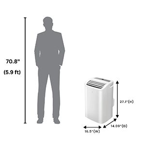 Equator 16000Btu PORTABLE AIR CONDITIONER Cool and Heat Indoor 700sf AutoSwing 110V