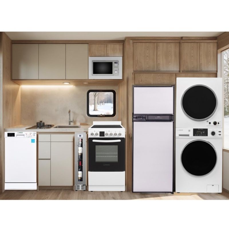 RV Standard APPLIANCE PACK- Washer+Dryer+Dishwasher+Cooking Range+Refrigerator+Microwave+ Wine Ref