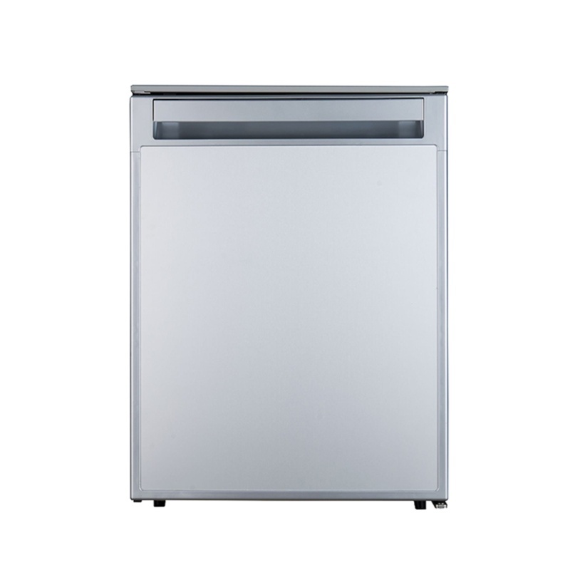 12V/DC Mini-Fridge Freezer 2.8cf Silver for RV BOAT OFF-GRID+AC / DC Adapter