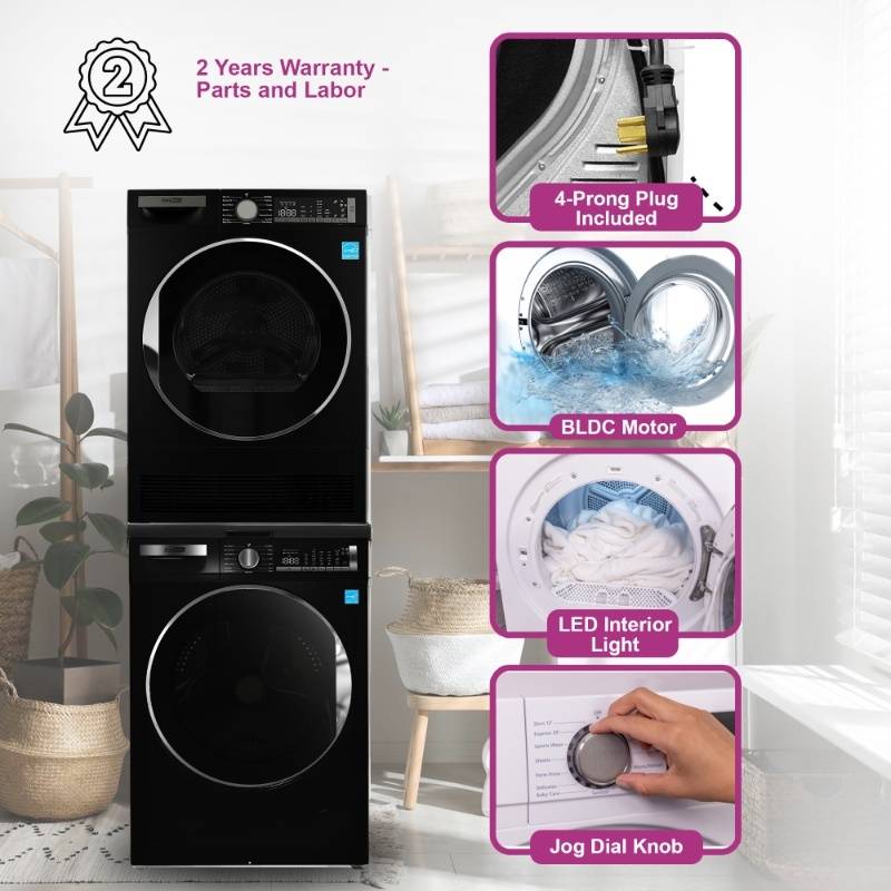 Conserv LUXE ENERGY STAR STACKABLE Washer 2.2 cf 110 V+ Condensing Dryer 4 Cf 220V 