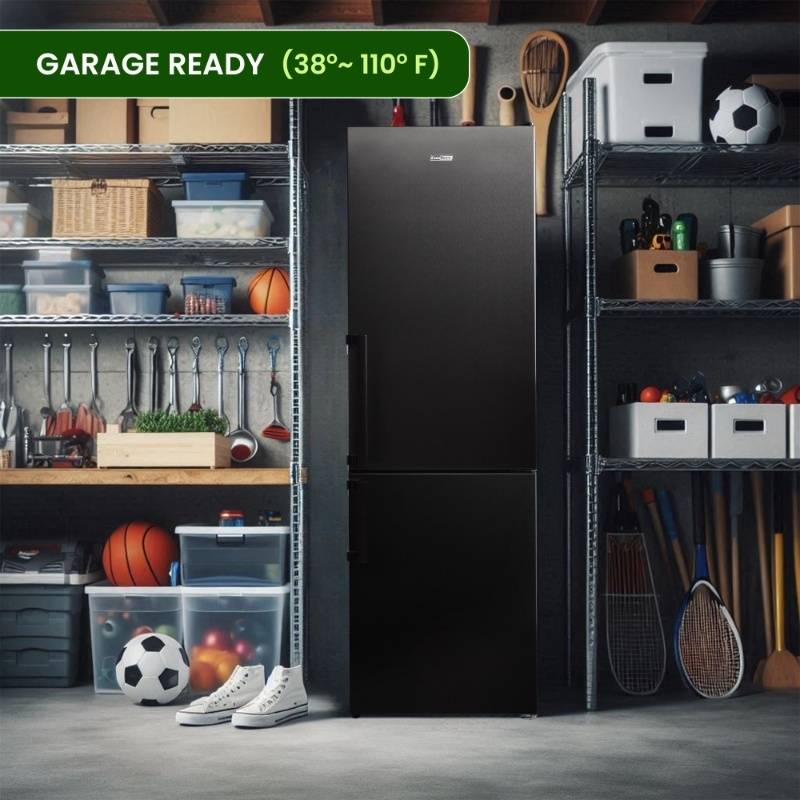 Equator 11.7 cu.ft. Freezer-Refrigerator Bottom Mounted Titanium
