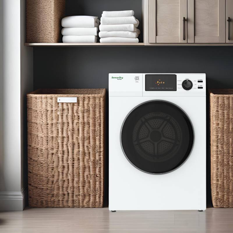 DELUXE 24 in VENTED Sensor Dryer w/Washer SOCKET 4cf/18lbs 110V