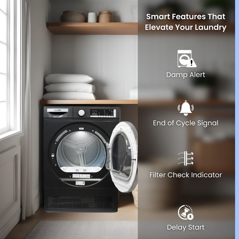 ConServ 4cf Dryer Condensing/Ventless Sanitize LED Display Rev. Door 220V EStar