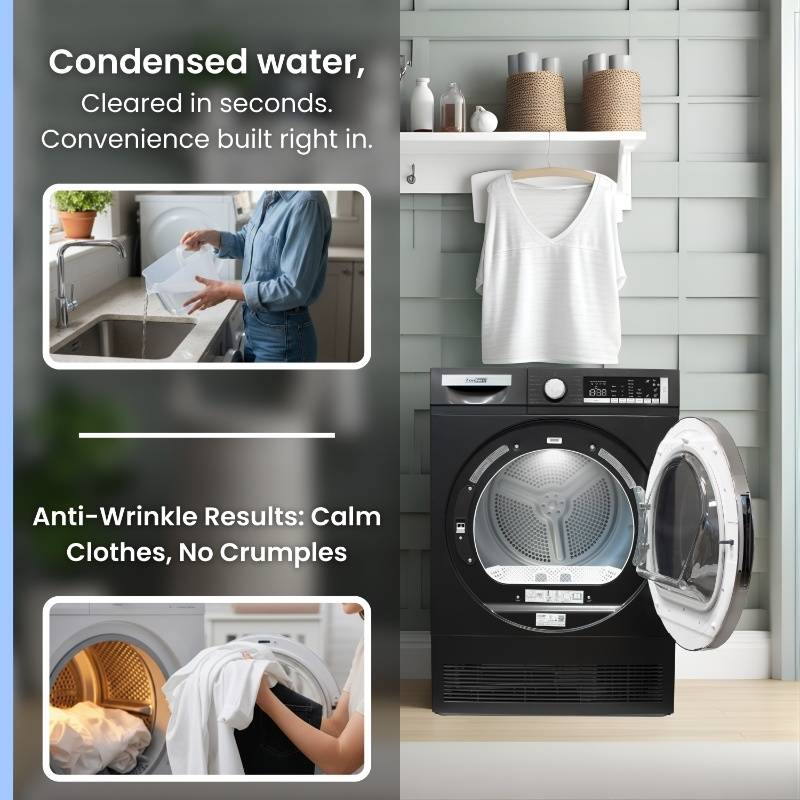 ConServ 4cf Dryer Condensing/Ventless Sanitize LED Display Rev. Door 220V EStar