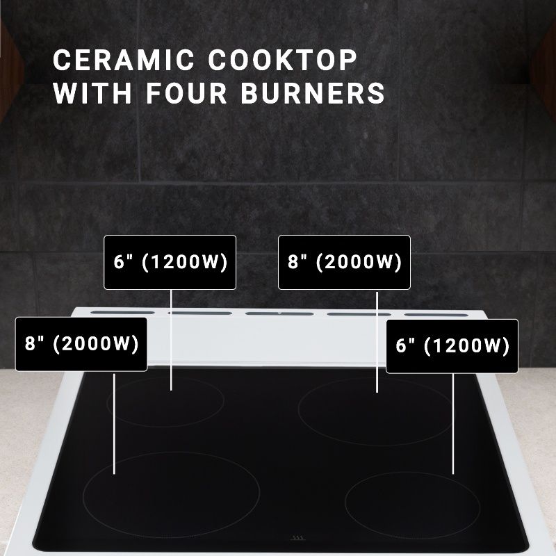 Equator 24” Freestanding Electric Cooking Range in Stainless with Convection Oven”