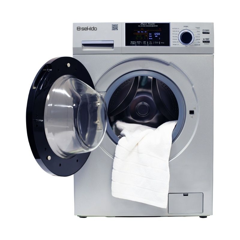 Sekido All-in-One Washer Dryer VENTED-DRY 30% FASTER than Condense 15lb 110V
